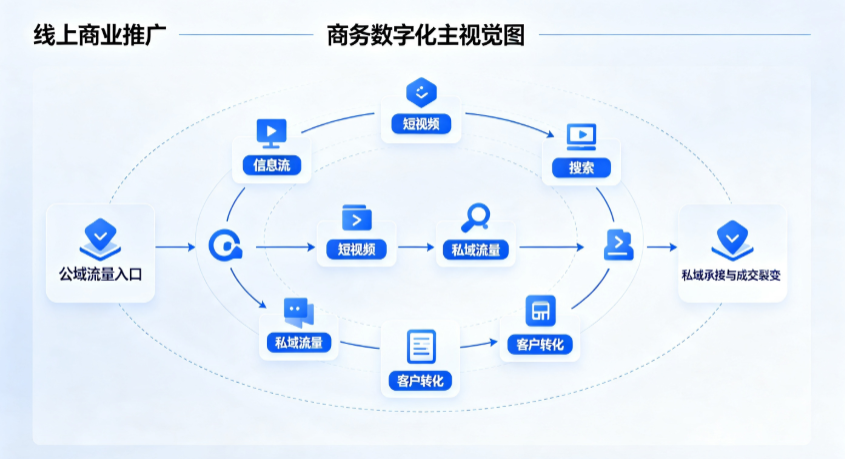 光山县线上商业推广怎么做？全域流量闭环搭建与低成本转化实战指南